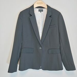 1. State Women's Black One-Button Career Office Capsule Blazer Jacket Sz 12